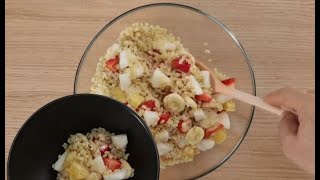 Bulgur Salad With Fruit recipe for a dessert or breakfast [upl. by Seebeck]