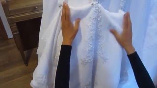 Bridal Gown American Bustle Tutorial amp How To Make The Loops Avoid Paying High Priced Alterations [upl. by Beker13]