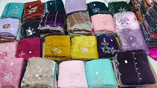 Handwork Viral saree Jimmy Choo Gold crush candy crush fandy silk Georgette Rangoli Silk sarees [upl. by Nikola]