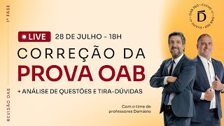 Correção de Prova  1ª Fase OAB 41 [upl. by Omrellig]