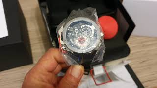 Mazzucato RIM Reversible Automatic Chronograph 01BK186 unboxing [upl. by Eelimaj]