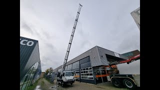 Nissan NT400 Movinglift Umzugslift Ladderlift 29m Klaas construction [upl. by Brag]