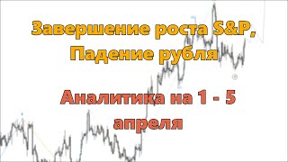 Завершение роста SampP Падение рубля Аналитика на 1  5 апреля [upl. by Ynnav]