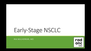 EarlyStage NonSmall Cell Lung Cancer [upl. by Feola]