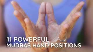 Mudras 101 Meditation Hand Positions  11 Most Common Mudras Explained [upl. by Mill698]