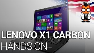 New Lenovo ThinkPad X1 Carbon Hands On  CES 2014 ENG [upl. by Macy]