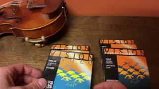 All 4 Vision Violin Strings Compared [upl. by Ahsina]