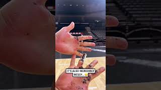 Handball grease is super sticky 😮👀  🎥 arthuranquetil [upl. by Ching]