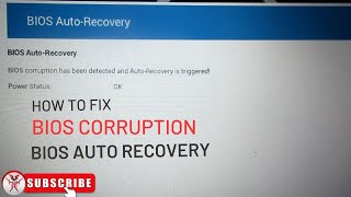 How to Fix Bios Corruption has been Detected BIOS  Auto Recovery  Hobi IT [upl. by Orimlede]