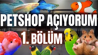 PETSHOP AÇIYORUM 1BÖLÜM  VLOG akvaryum lepistes petshop kırıkkale kirikkale akvaryumbalığı [upl. by Yhtac]