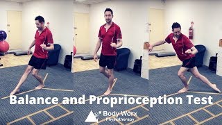 Balance and Proprioception Test  BodyWorx Physiotherapy Newcastle [upl. by Gargan]