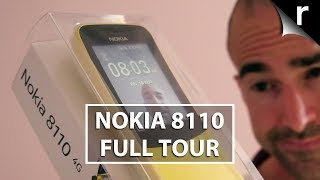 Nokia 8110 4G Unboxing  Full banana phone tour [upl. by Teplitz]