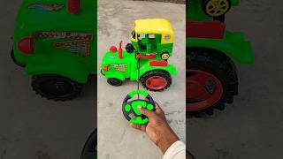 Remote control tractor ke sath auto ki testing 🚜🛺 shorts tracter auto youtube🚜🚜 [upl. by Scriven372]