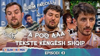 LOGJIKONOMIA Ep43 – “Tekste këngësh shqip”  teve1 [upl. by Nyladnek161]