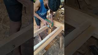 FIXING BED LEGS carpentry furnituredesign wood woodworking highlights fyp [upl. by Novah]