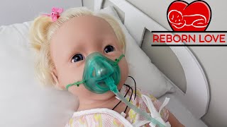 Silicone baby goes to the Hospital Reborn role play [upl. by Ocinom519]