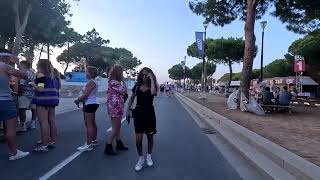 France Barcares evening walk electrobeach Electrobeach Music Festival 2023 [upl. by Ycram715]