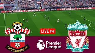 LIVE Southampton vs Liverpool Premier League 2425 Full Match  Video Game Simulation [upl. by Olia819]