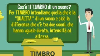 PARAMETRI DEL SUONO IL TIMBRO [upl. by Assitruc]