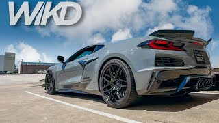 C8 CORVETTE Z06 CAT INSTALL  Chill 4K Cinematic [upl. by Adihsar]