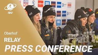 Oberhof 2023 Women Relay Press Conference [upl. by Yarrum]