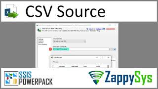 SSIS CSV File Source  Read from Flat File or Web API  Load into SQL Server Table  Import CSV File [upl. by Arebma]