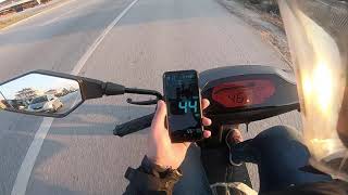 Mondial Tab 50cc Top Speed son hız hız denemesi [upl. by Haughay]