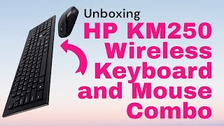 HP KM250 Wireless Keyboard and Mouse Combo Unboxing and Review  Chroma Center Sri Ganganagar [upl. by Llenoil603]