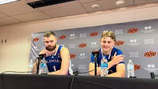 Hunter Dickinson and Johnny Furphy on the victory over OSU [upl. by Mert827]