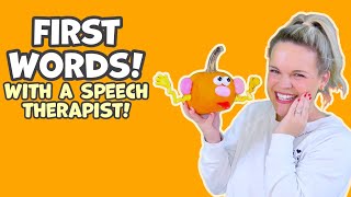 First Words with a Speech Therapist Baby Learning Fall Pumpkins amp Halloween to Build Words [upl. by Emelyne]