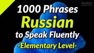 1000 Russian conversation phrases to speak fluently  with Narrators Professional Voice [upl. by Doehne413]