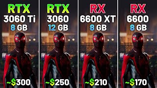 RTX 3060 Ti vs RTX 3060 vs RX 6600 XT vs RX 6600  Test in 20 Games in 2024 [upl. by Matti440]