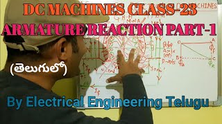 ARMATURE REACTION IN DC MACHINES PART1 DC MACHINES IN TELUGU [upl. by Oruhtra]