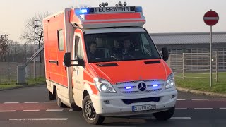 HornspielHeckgruß RTW 1 und 2 der Feuerwehr Ibbenbüren [upl. by Ahsikyt]