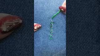 How to Hand Sew an AntiFray Over Lock V Stitch Along the Edge of Fabric [upl. by Enoitna]