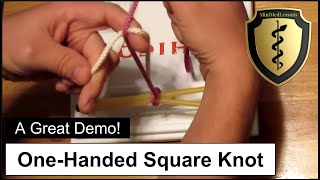 How to Tie a Surgeons Knot One Handed Surgical Knot  Steps amp tips [upl. by Atikaj]