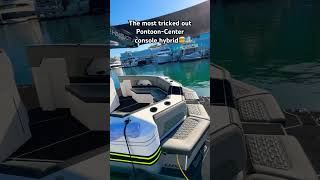 The center console pontoon boat hybrid with twin 300R outboards [upl. by Pierpont]