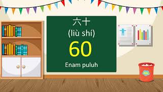 Belajara Mengenal Angka 1 sampai 100 dalam Bahasa Mandarin [upl. by Aimak]