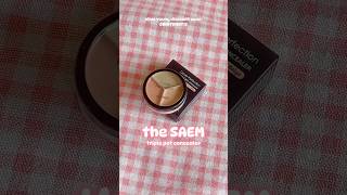 the SAEM ❁･ﾟtriple pot concealer 01 thesaem concealer colorcorrector kbeauty makeup shorts [upl. by Matthaeus]