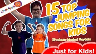 15 Top Jumping Songs for Children  from kindyRock great songs for kids [upl. by Gnay]