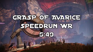 Grasp of Avarice Speedrun WR 549 [upl. by Omrelliug]