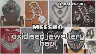 MEESHO Huge OXIDISED JEWELLERY HAUL amp HONEST Review Under Rs 499 [upl. by Ellehcer451]