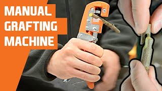 4 Grafting Techniques with a Manual Grafting Machine English Double Split Omega and Bud Grafting [upl. by Davidde]