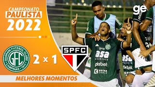 GUARANI 2 X 1 SÃO PAULO  MELHORES MOMENTOS  1ª RODADA PAULISTA 2022  geglobo [upl. by Portwin206]