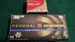 Short barrel 9mm test Inceptor ARX vs Federal HST [upl. by Donnell154]