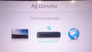 Samsung tv internete nasıl bağlanır DETAYLI ANLATIM [upl. by Yahs]