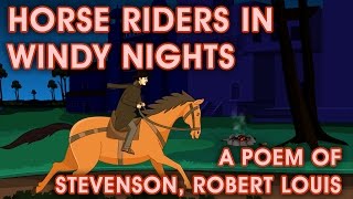 Windy Nights  Robert Louis Stevenson Poem  Animated English Poem for Kids [upl. by Cornelius]