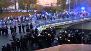 Ultras fight ZlínSlovácko 07112015 [upl. by Ahsinna]