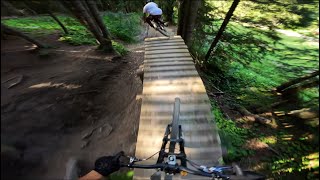 Chatel Bikepark  Zougouloukata amp Black shore tracks with Matteo Inniguez [upl. by Nnael882]