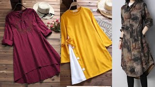 P4 long top design 😘  log top for women  summer top design longtops khanfashionworld dress [upl. by Attesoj401]